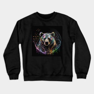 Rainbow Bear portrait Crewneck Sweatshirt